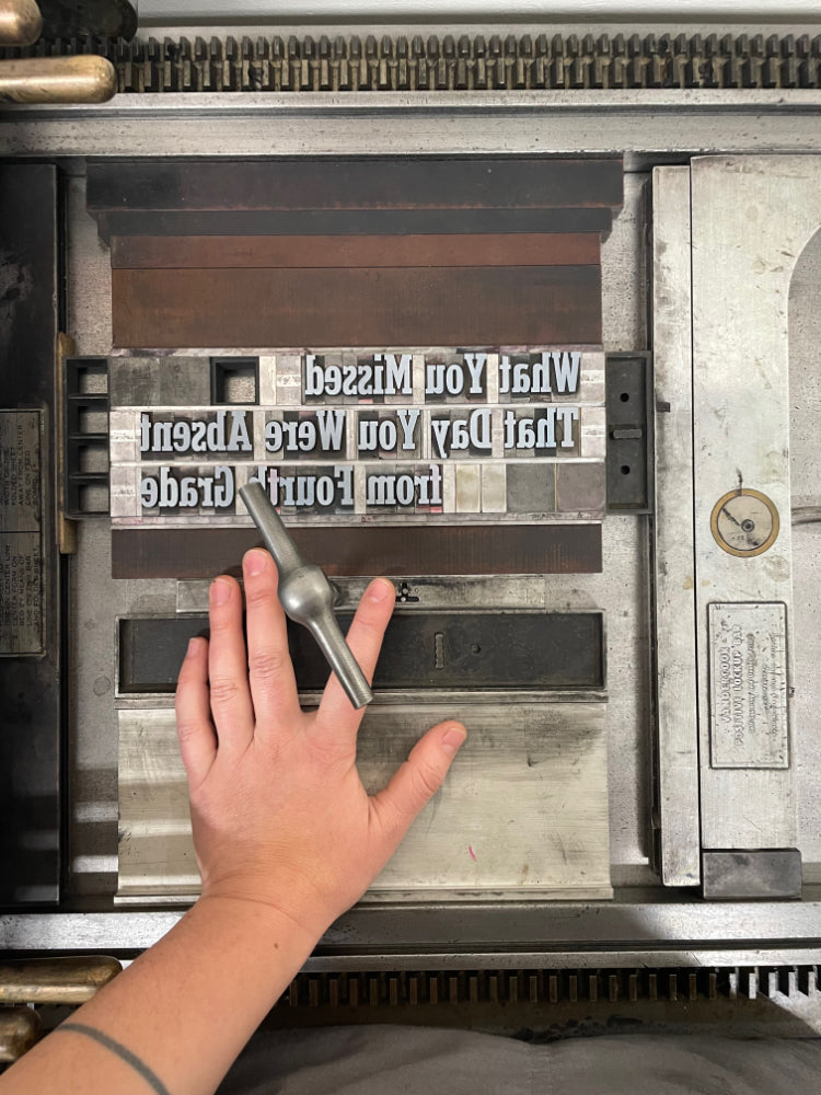 Making "What You Missed That Day You Were Absent from Fourth Grade" by Brad Aaron Modlin