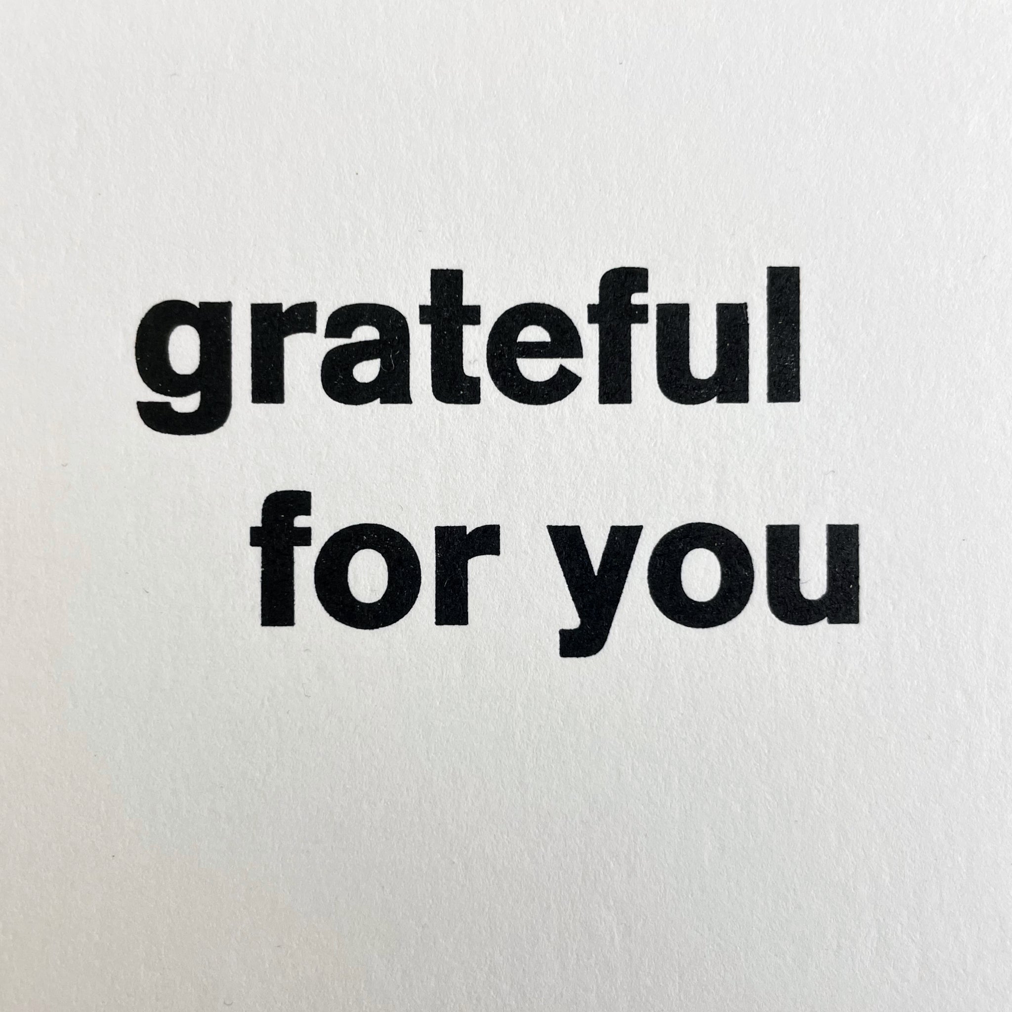 Grateful for You