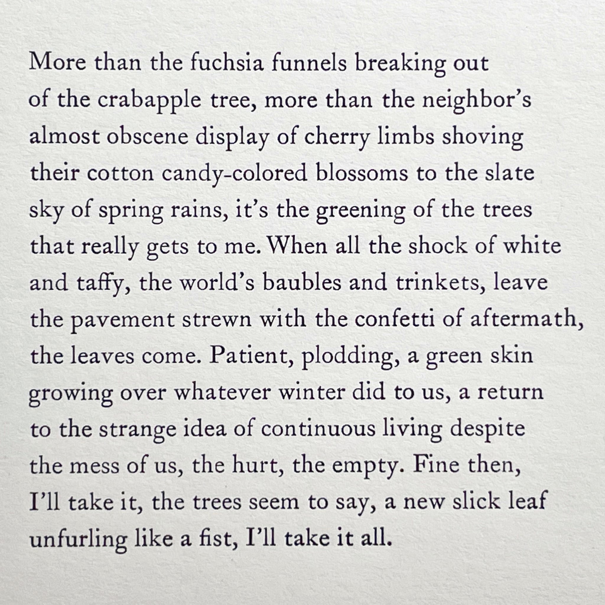 “Instructions on Not Giving Up” broadside