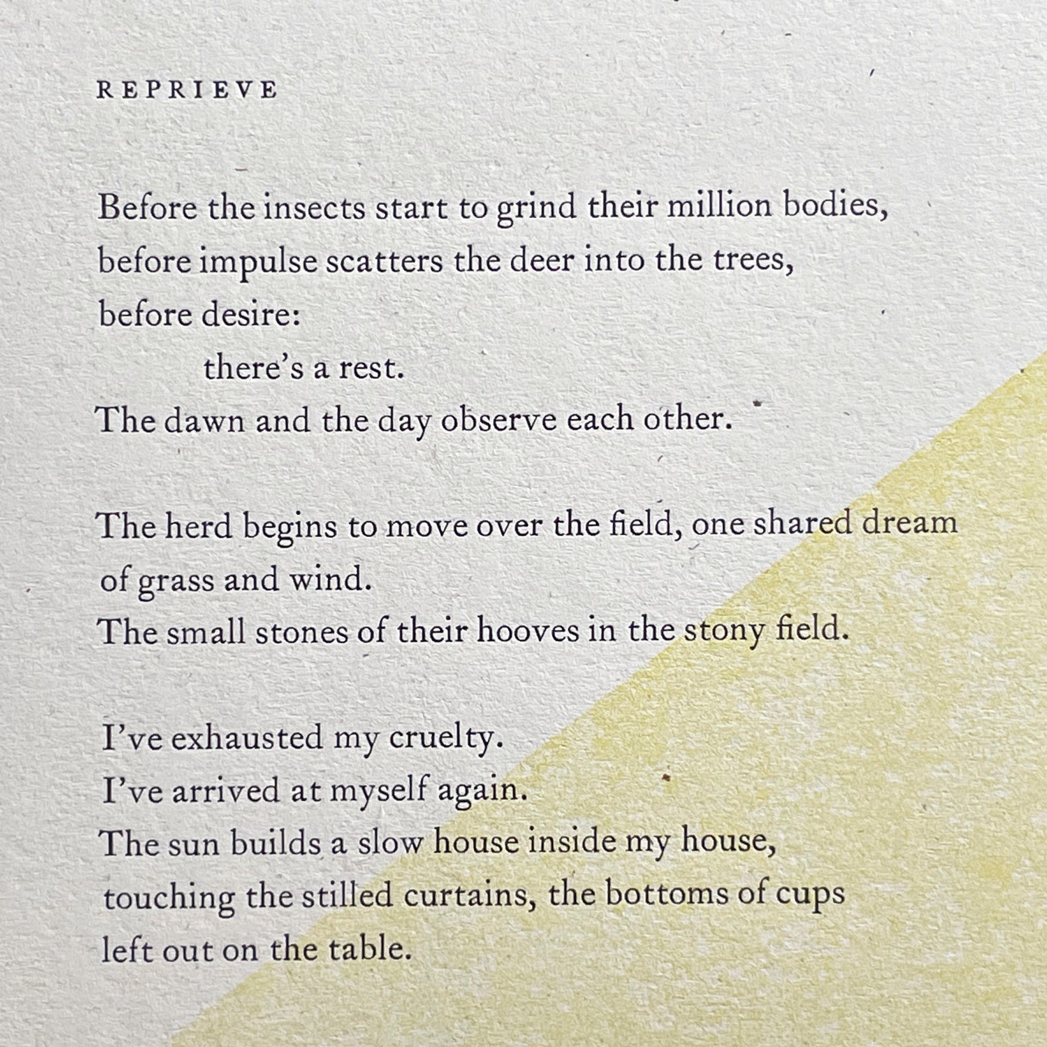 “Reprieve“ broadside