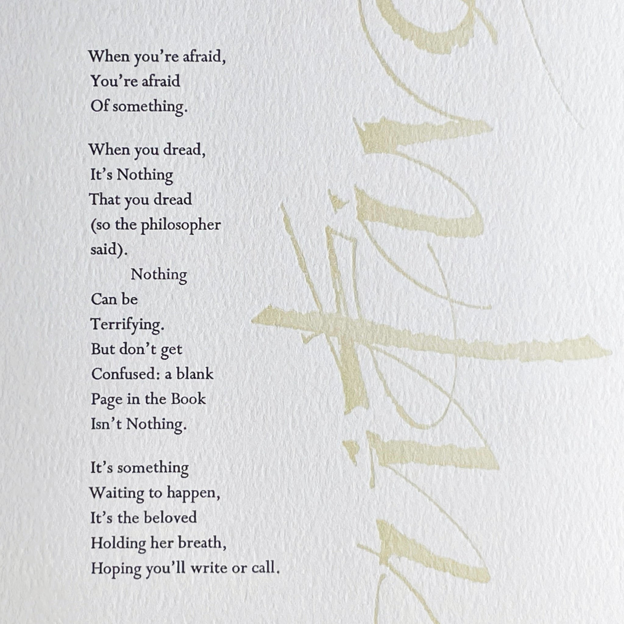 “Waiting” broadside