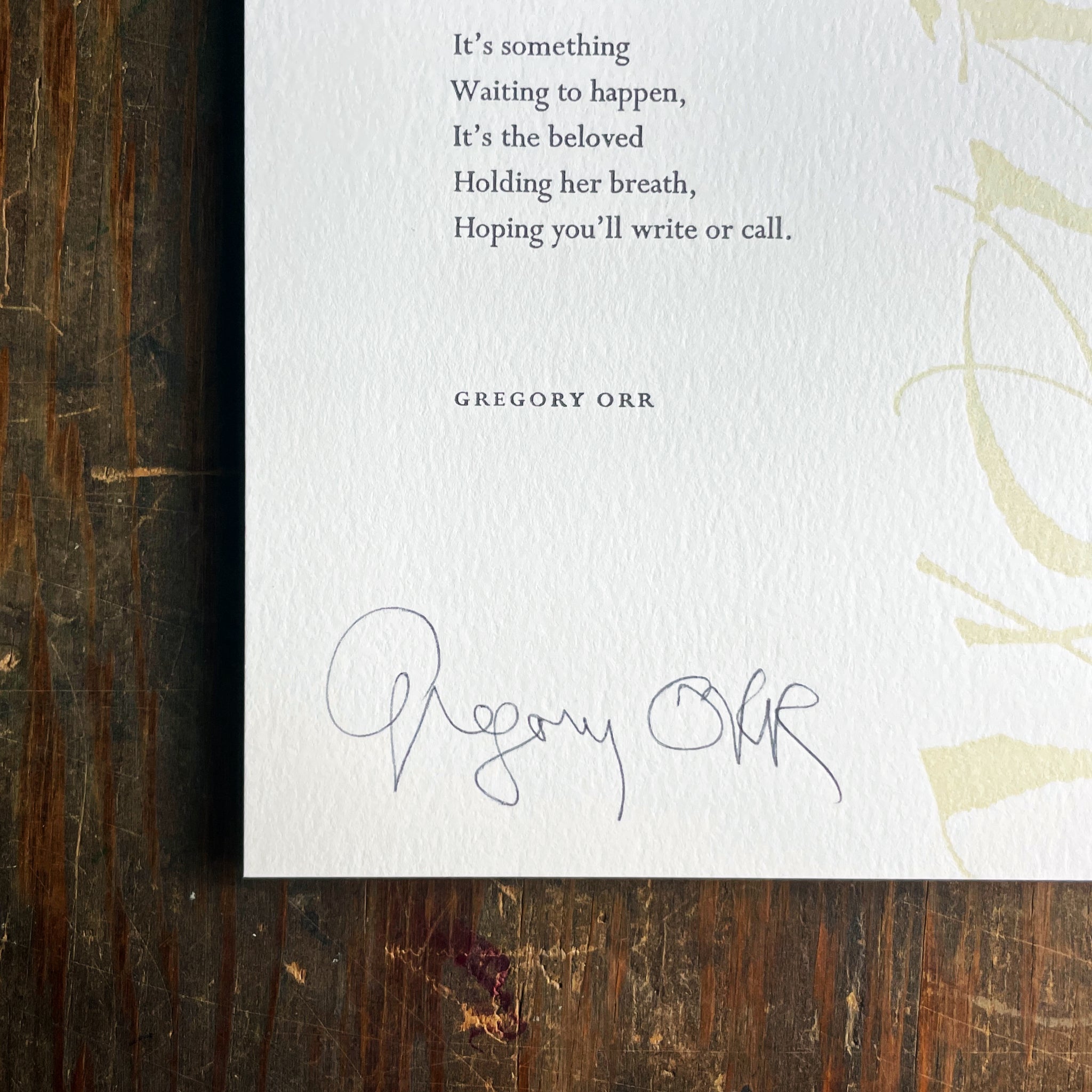 “Waiting” broadside