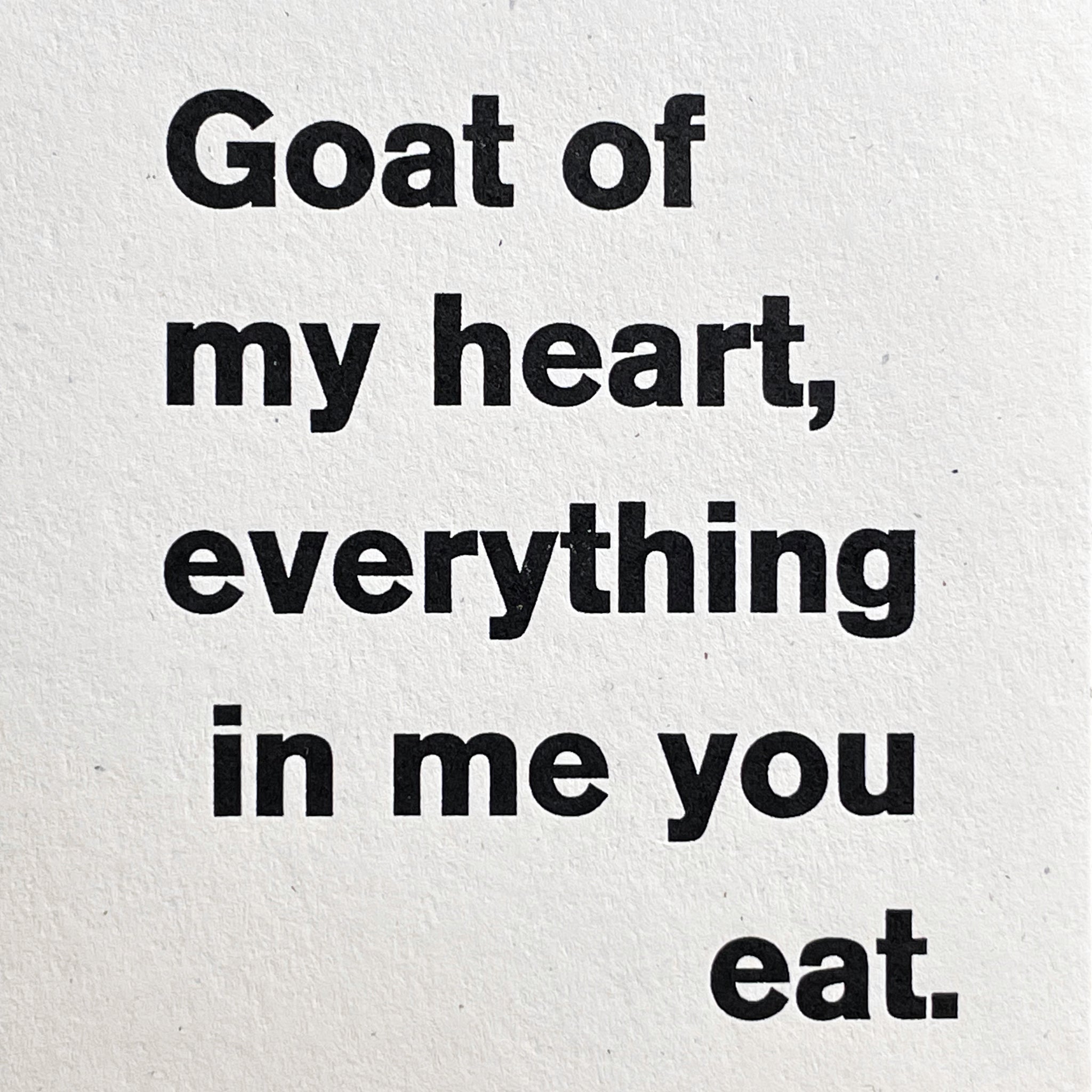 Goat of My Heart