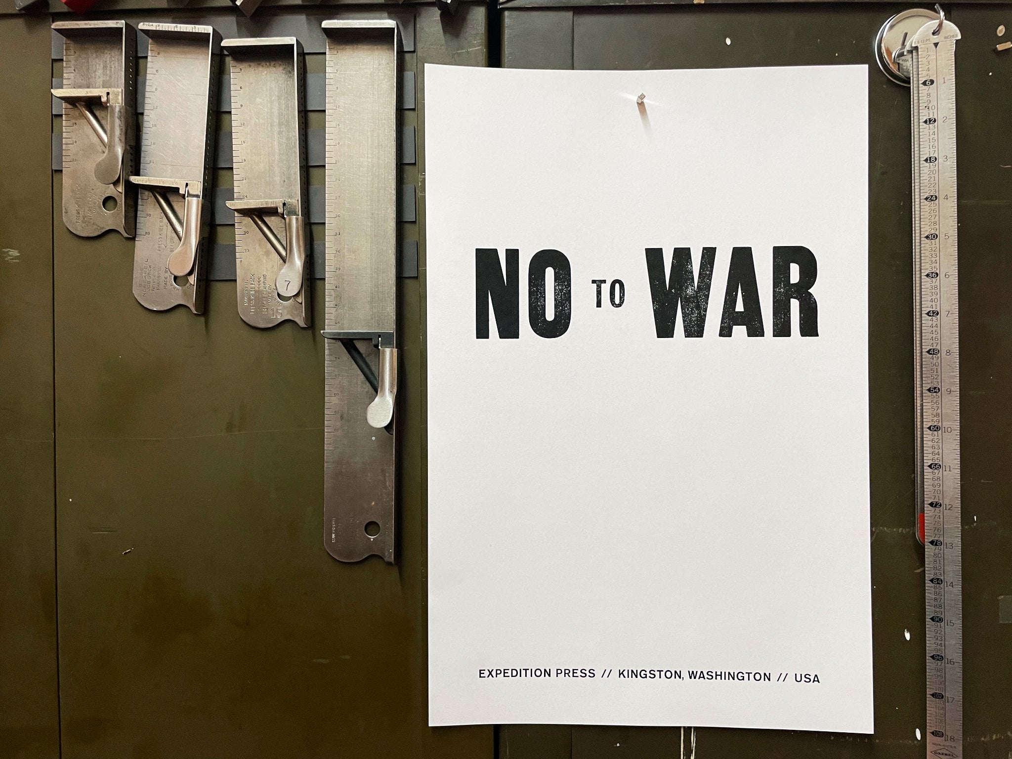 Letterpress United: No to War
