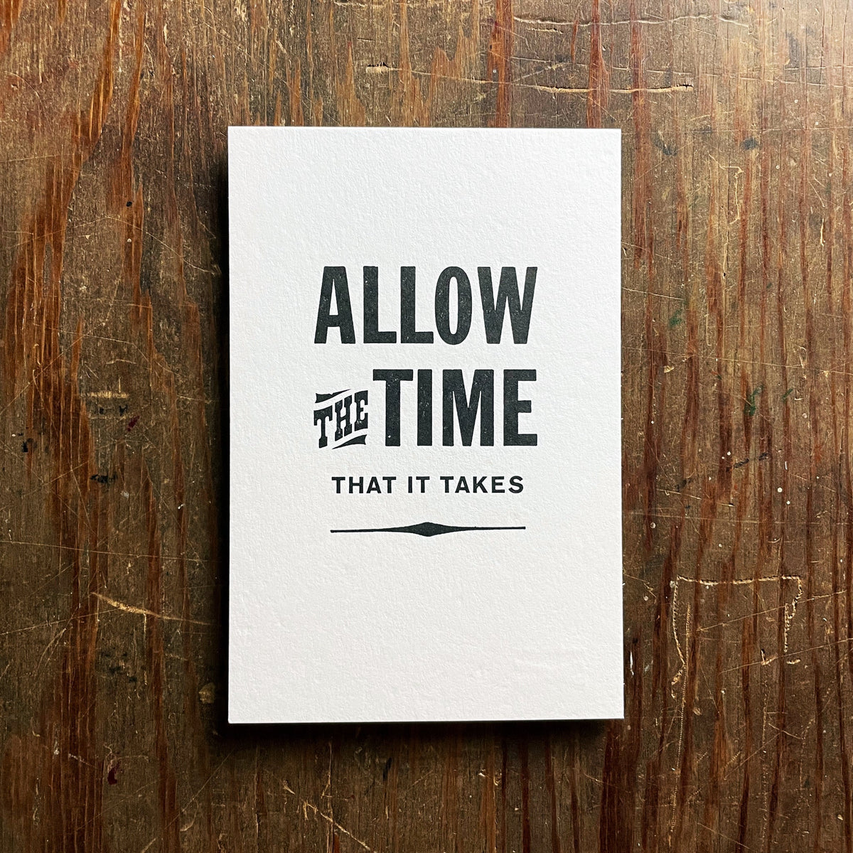 Letterpress notecard 