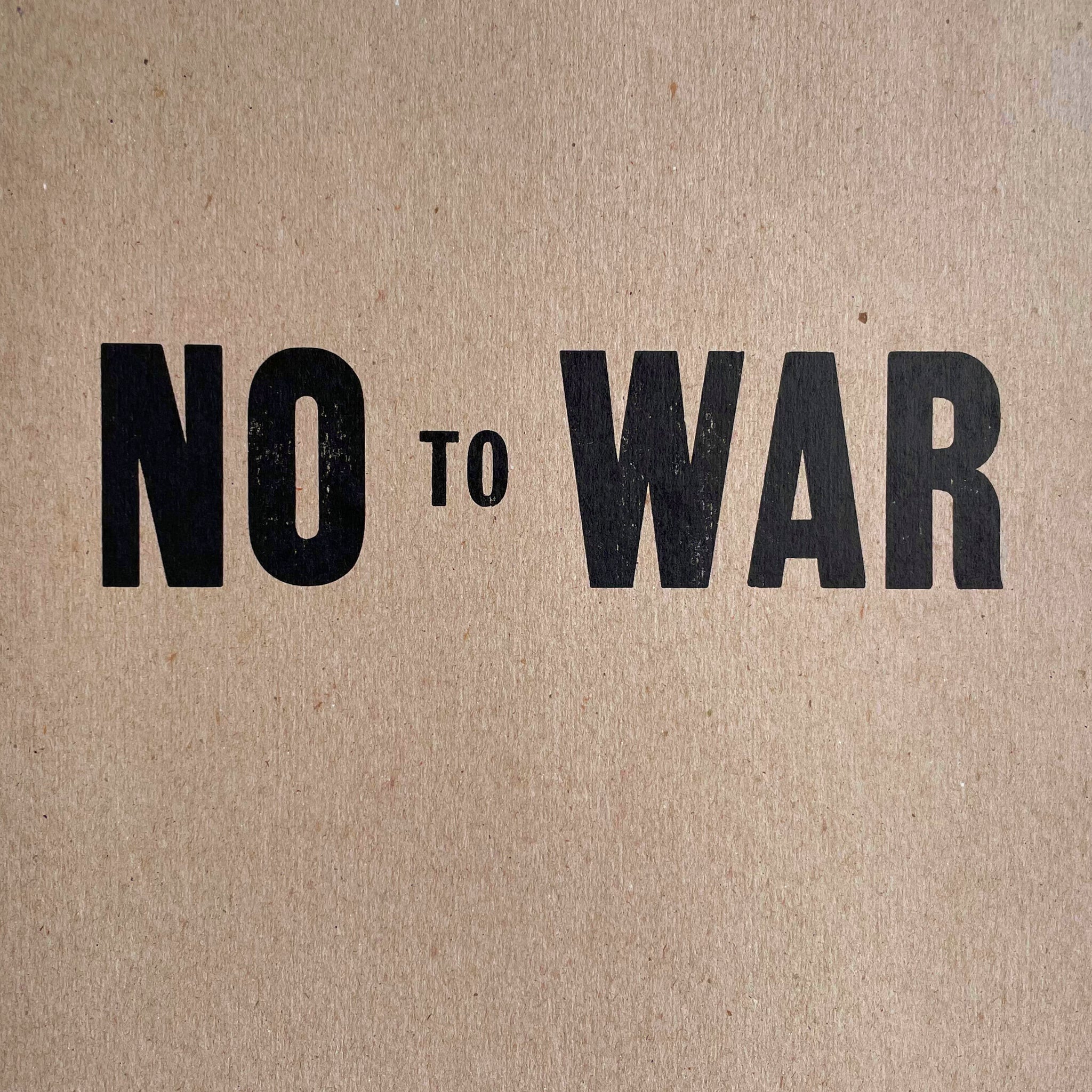 No to War poster