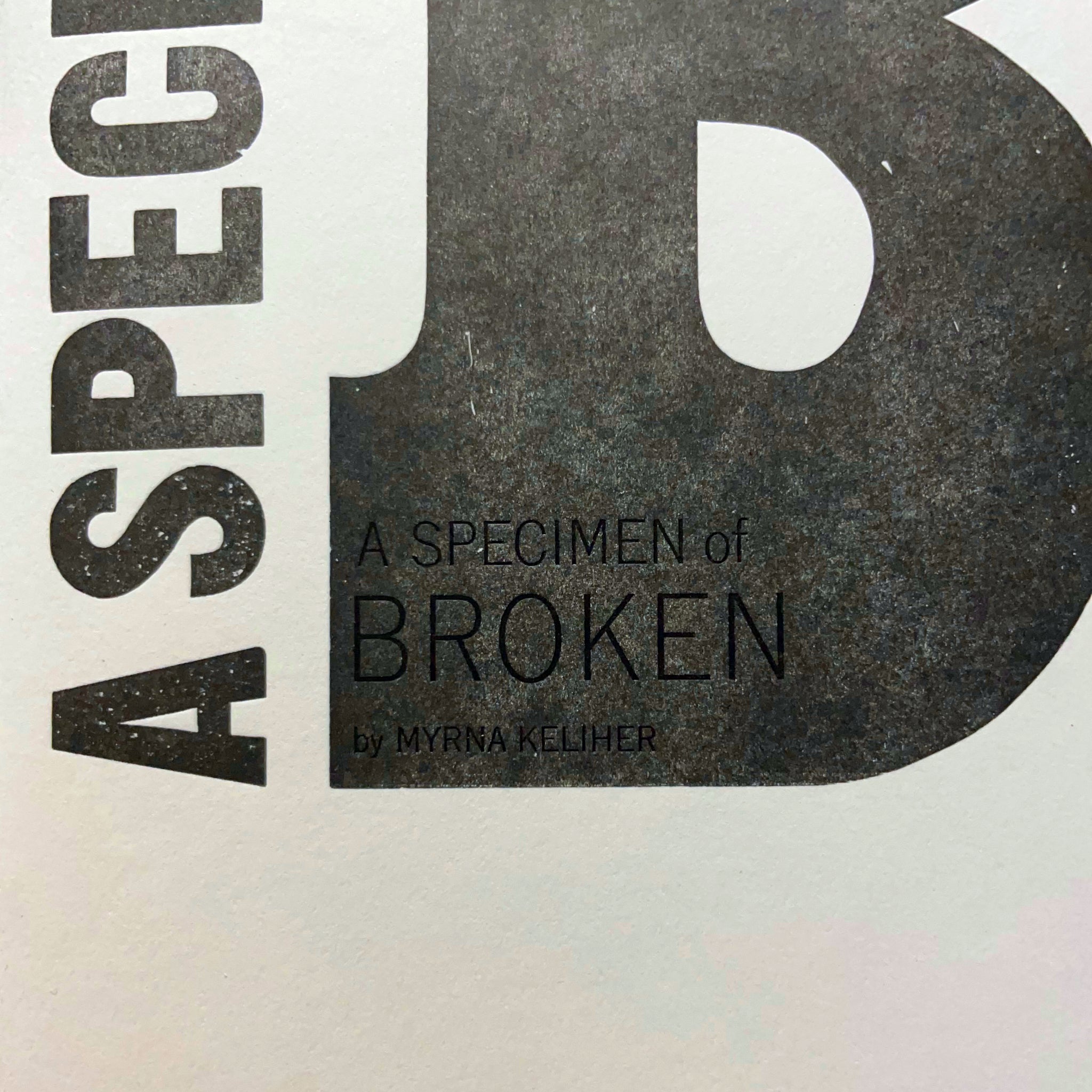 A Specimen of Broken