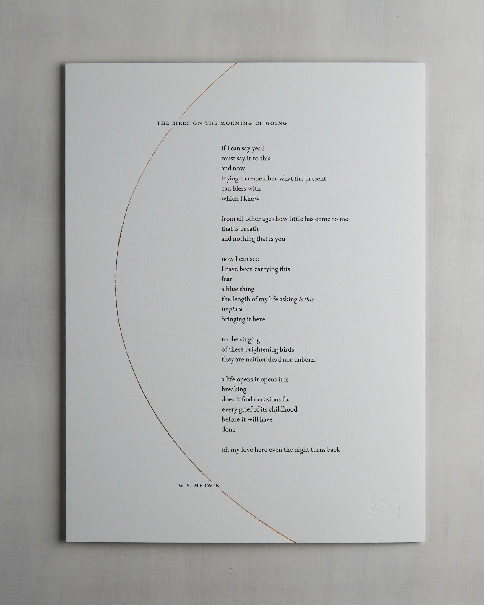 Poetry broadsides | Expedition Press
