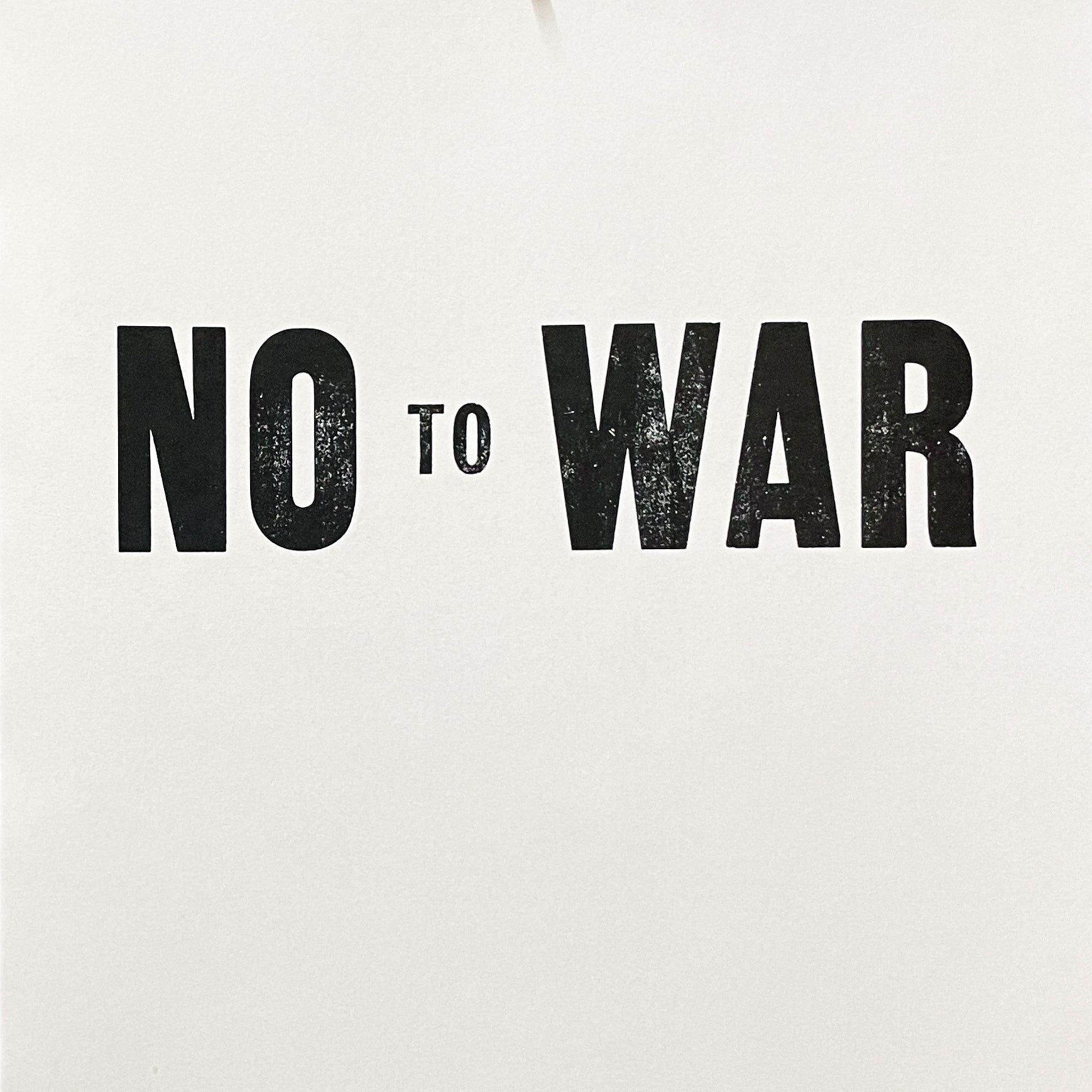 No to War poster