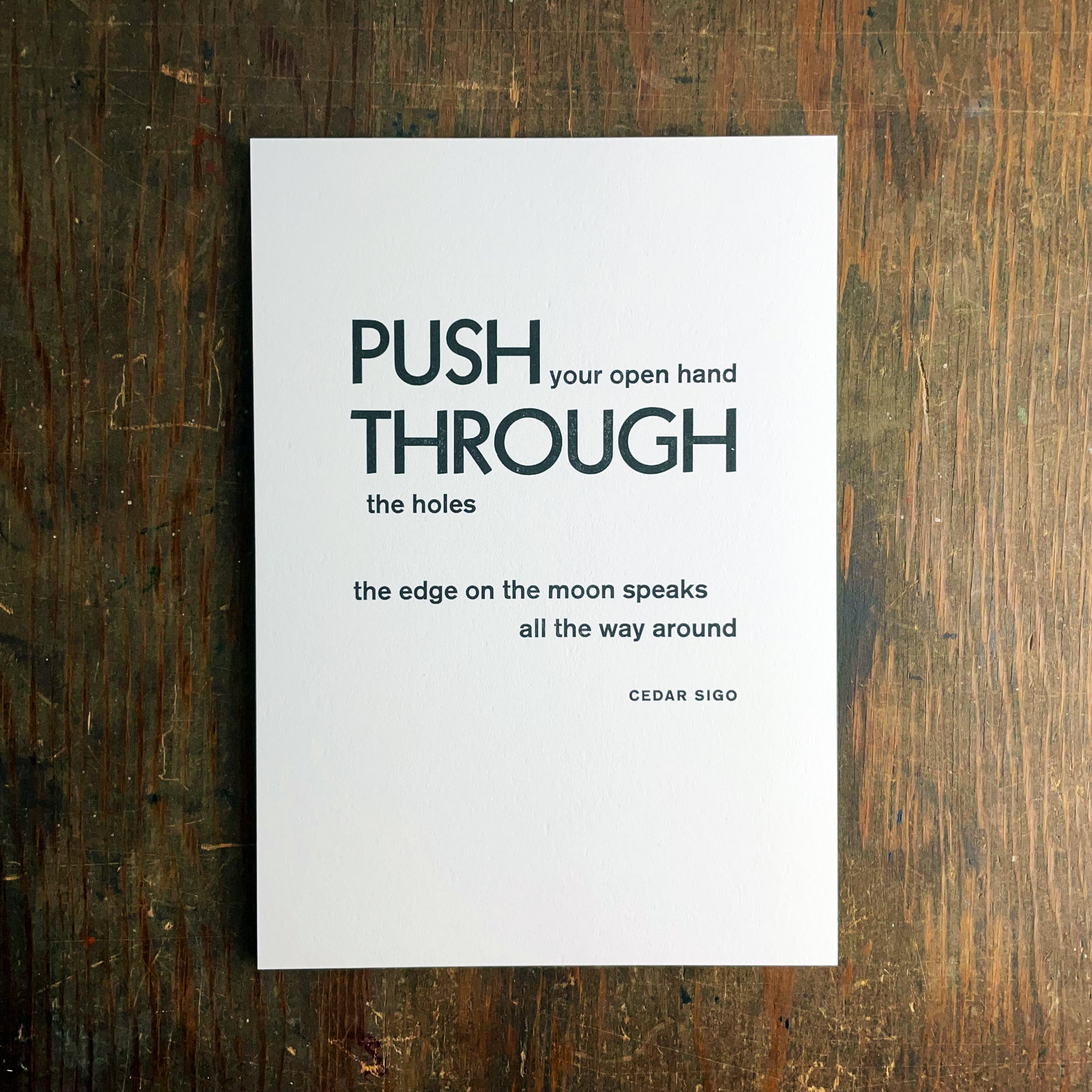 Push Through