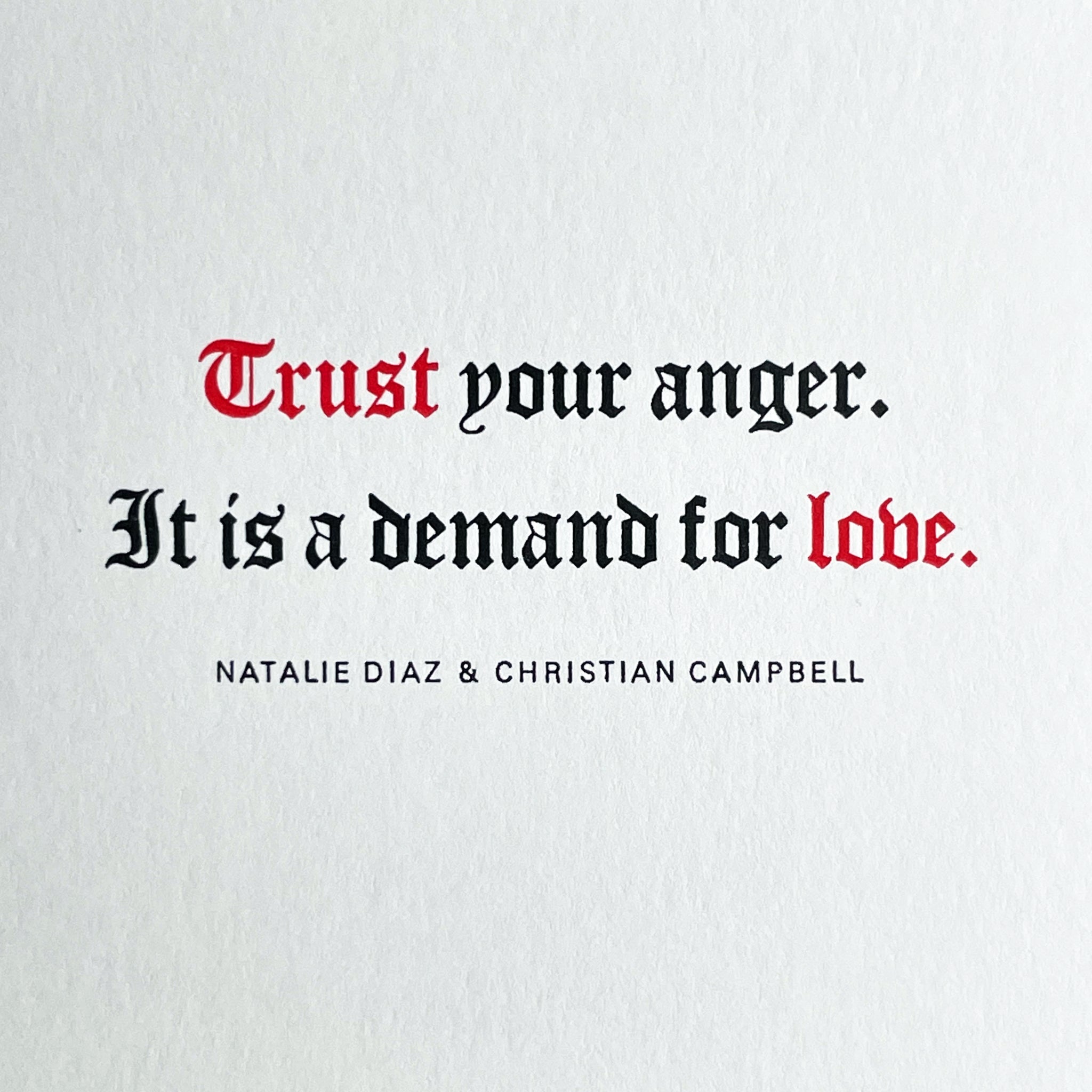 Trust Your Anger